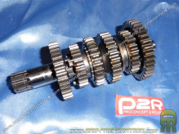 Eje de caja de cambios secundaria P2R para motor mécaboite minarelli am6