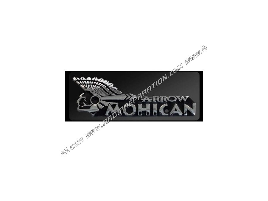 ARROW MOHICAN plate / badge for silencer on HARLEY DAVIDSON motorcycle