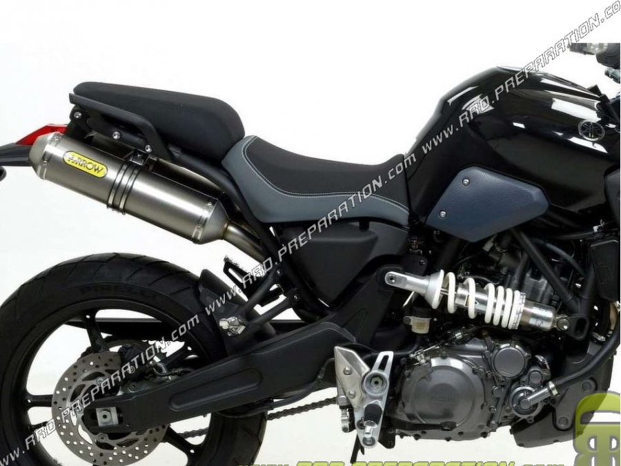 Paire de silencieux ARROW ROUND SIL pour moto Yamaha MT-03 2005 à 2014