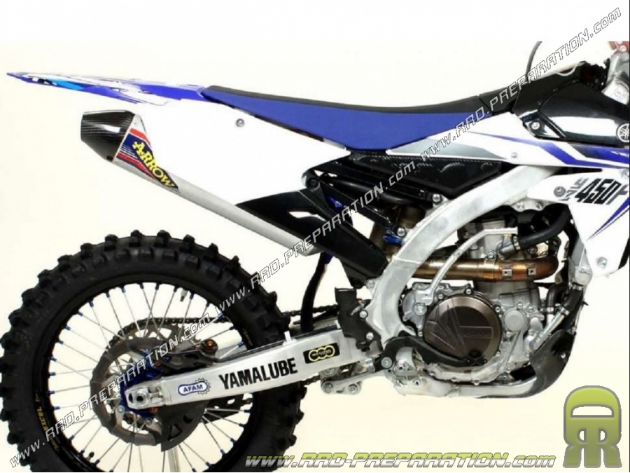 Silenciador de escape THUNDER ARROW para colector de carreras ARROW en Yamaha YZ 450 F 2014 a 2016