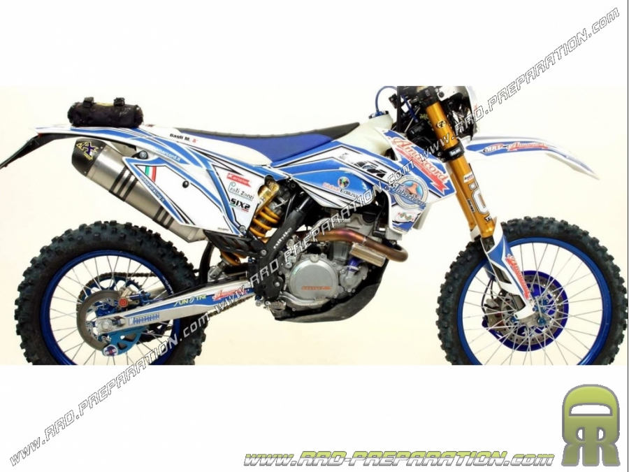 Ligne d'échappement ARROW MX COMPETITION TITANIUM pour KTM EXC-F 350 2013 à 2015