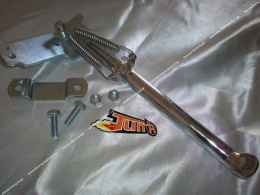 TUN 'R smooth chrome side stand for Peugeot 103 SPX, RC X, MVX, CLIP, ... square swing arm, right, length 28cm