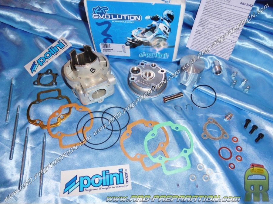 Kit 80cc Ø52mm POLINI BIG EVOLUTION aluminium scooter PIAGGIO liquide (NRG, RUNNER...)