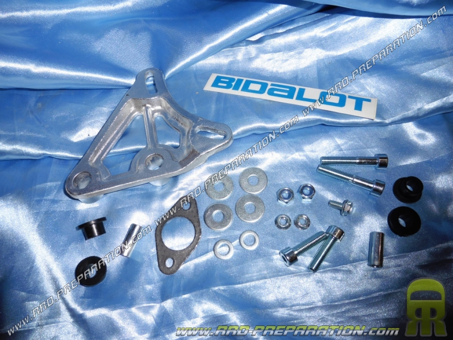 complete mounting kit for muffler BIDALOT S1R on horizontal scooter minarelli (nitro, aerox, ovetto, neos, ...)