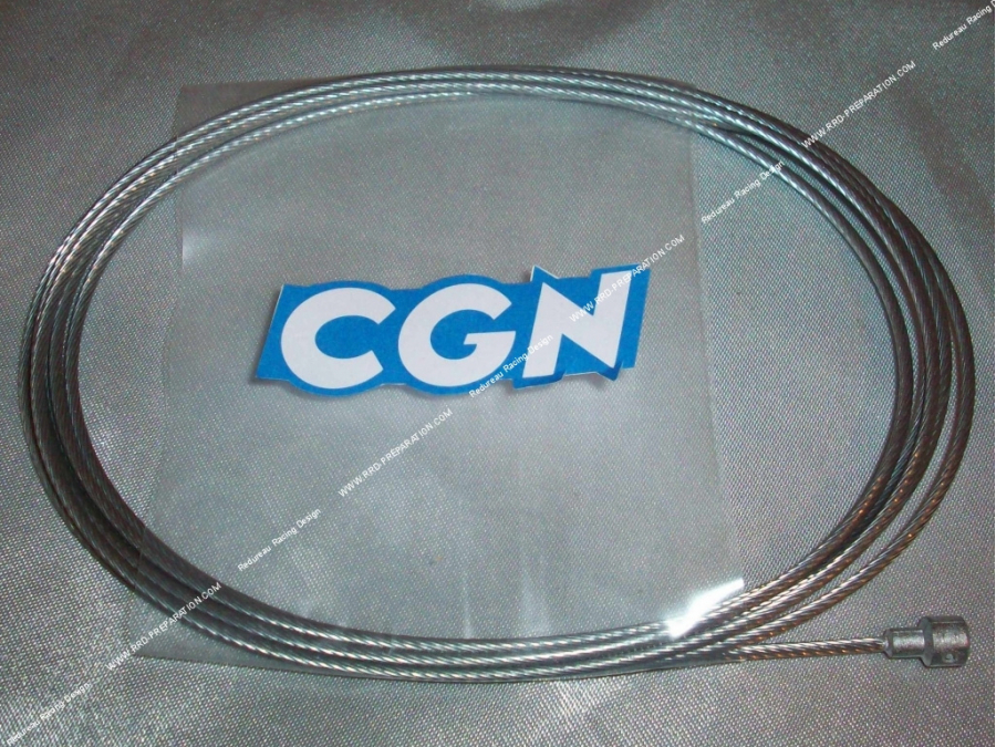 Câble de frein CGN Ø1.8mmX1M80, boule d’encoche Ø6X1cm pour MBK 51 ou autres modèles