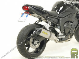 Silenciador de escape con montaje ARROW MAXI RACE-TECH en colector ORIGINAL para Yamaha FZ1 - FZ1 FAZER 2006 a 2016