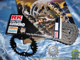 Chain kit FRANCE EQUIPMENT reinforced for quad ADLY HURRICANE S 500cc from 2008