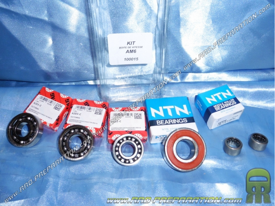 CARENZI bearing kit for gearbox on mécaboite moteur minarelli am6