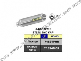 Silencieux d'échappement ARROW RACE TECH homologué pour moto Suzuki GSX-R 1000 i.e. 2005 à 2006