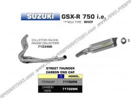 Complete ARROW Competition exhaust line for Suzuki GSX-R 750 ie Suzuki GSX-R 750 ie 2006 to 2007
