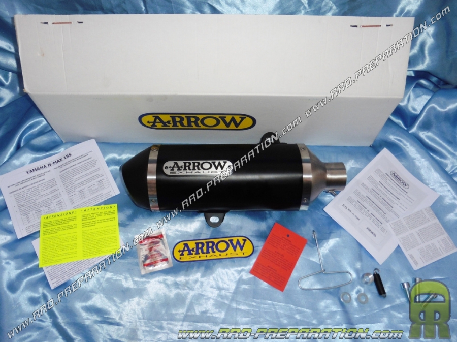 Silencioso ARROW URBAN para maxi-scooter YAMAHA N-MAX 155cc 4 tiempos