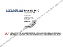 Conexión no catalizada ARROW para MV Agusta BRUTALE 910 2007/2008