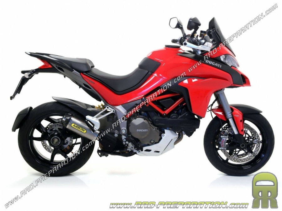 Silenciador de escape ARROW WORKS con conexión en colector original para Ducati Multistrada 1200 / 1200S 2015/2017