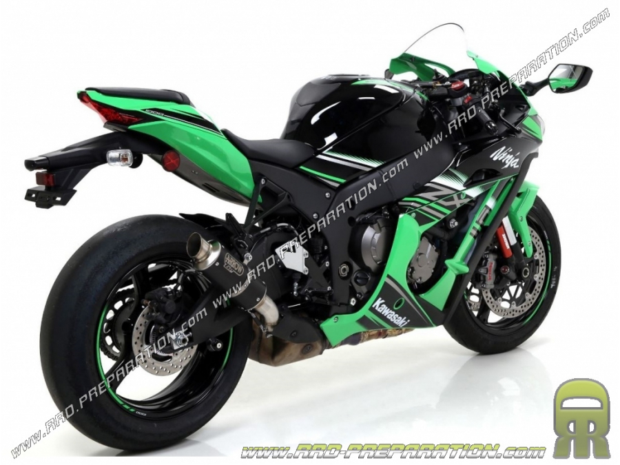 Kit ARROW GP2 et GP2 "Dark" avec intermédiaire inox pour collecteur ORIGINE Kawasaki ZX-10R 2016/2018