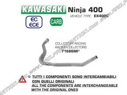 Colector de carreras ARROW en Kawasaki Ninja 400 2018