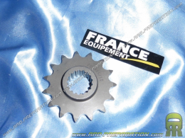 Gear box outlet FRANCE EQUIPMENT teeth with choices for motorcycle APRILIA RSV4, TUONO, BMW 800 GS, HUSQVARNA ... width 525