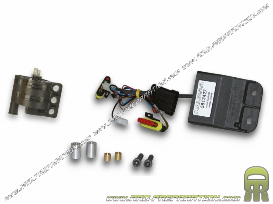 Boîtier électronique digital MALOSSI MHR TEAM DIGITRONIC + boitier pour scooter MALAGUTI F12 DIGIT KAT-PHANTOM 50 2T euro 2