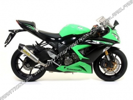 Complete ARROW X KONE exhaust system on Kawasaki ZX-6R 2009/2016 and ZX-6R 636 2013/2016
