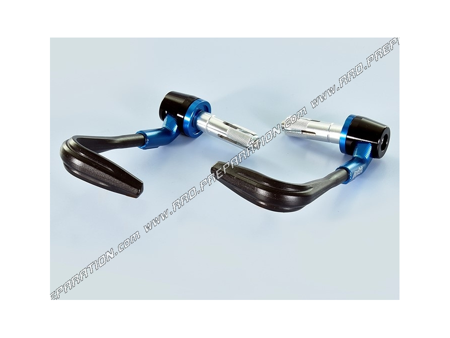 Protège-mains POLINI renforcés alu et nylon (fixation 18 a 20mm) Noir ou Bleu