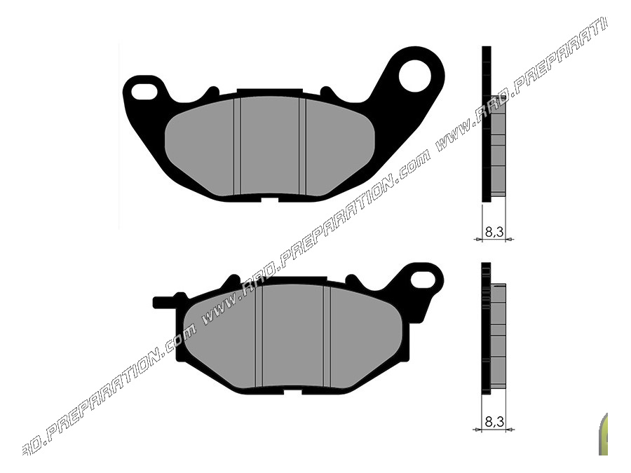 Plaquettes de frein POLINI avant pour scooter YAMAHA X MAX, MBK EVOLIS 125, 300 a partir de 2017