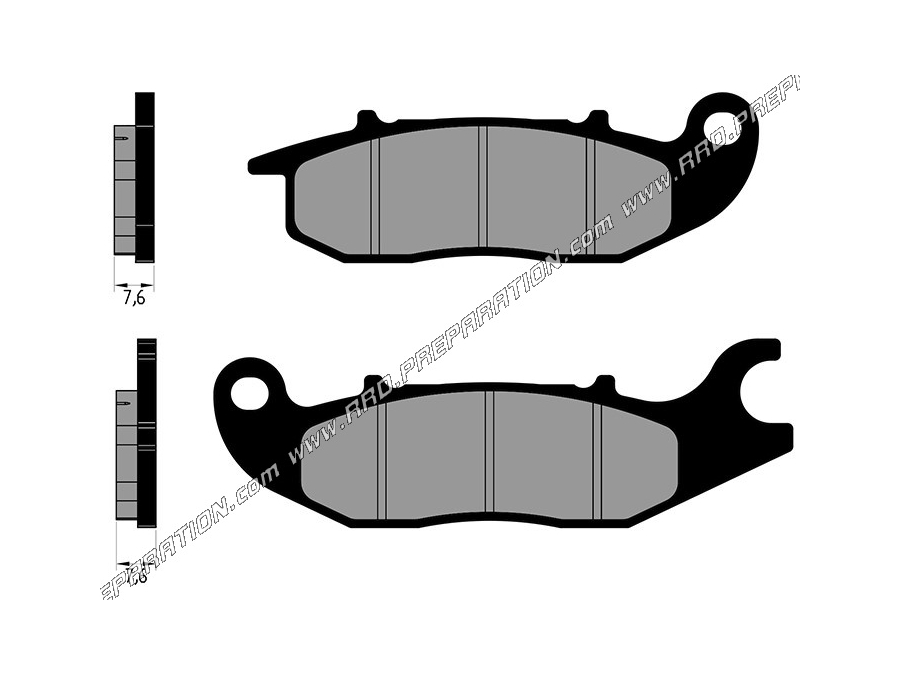 Pastillas de freno delanteras POLINI para scooter HONDA GROM, MSX 125