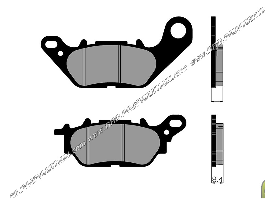 Pastillas de freno delanteras POLINI para scooter YAMAHA N MAX, VITY, MBK OCITO, WAAP 125, 155