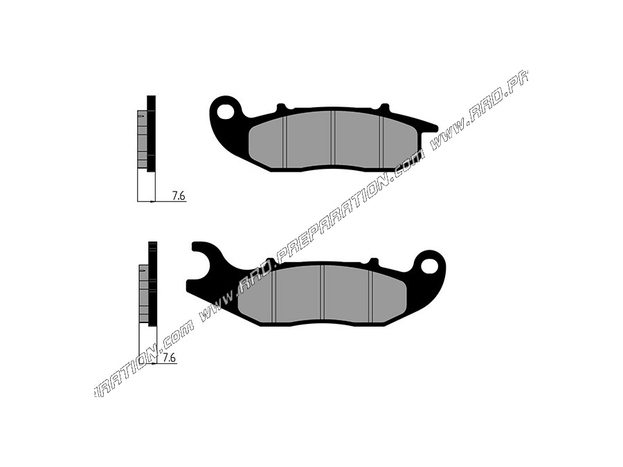 Front brake pads POLINI for scooter PIAGGIO LIBERTY, MEDLEY 125 and 150