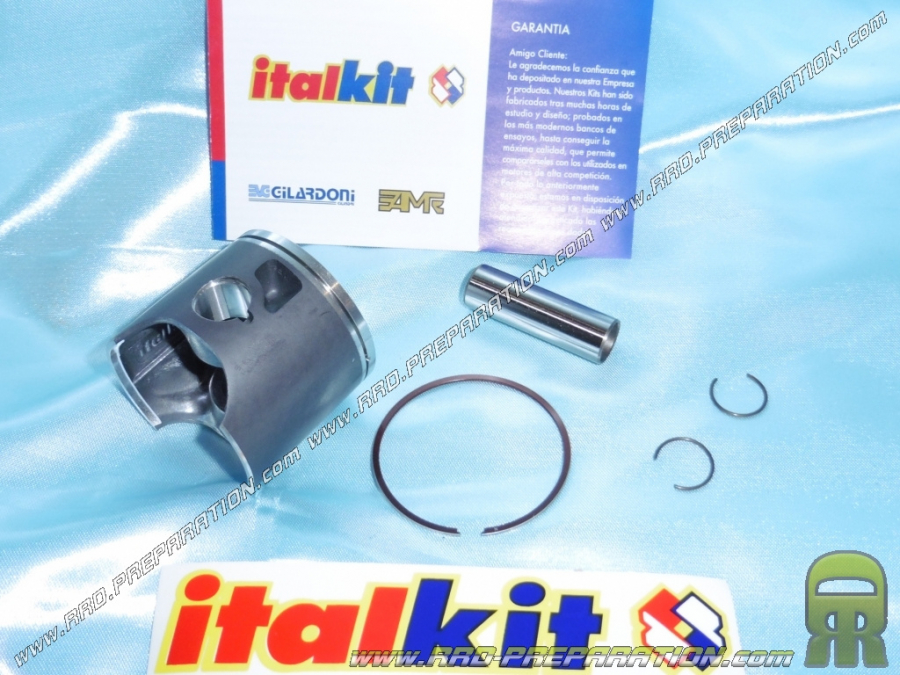 Pistón mono segmento TALKIT Ø52mm eje 12mm para kit 95cc ITALKIT Racing en minarelli am6