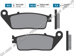 Plaquettes de frein POLINI pour scooter HONDA SH, FORZA, SILVERWING, KYMCO DINK, X CITING, YAMAHA X MAX... 125, 1500, 400... 