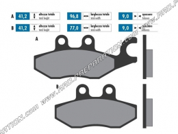 Plaquettes de frein POLINI pour scooter PIAGGIO MEDLEY, BEVERLY, MP3, X9, XEVO, X10... 125, 250, 500