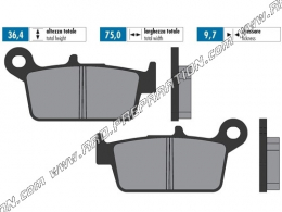 Plaquettes de frein POLINI RACING avant / arrière moto, scooter HM CRE, DERAPAGE, HONDA LEAD, KYMCO COBRA, HEROISM, 50, 125