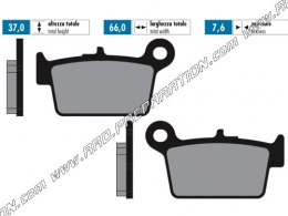 Pastillas freno trasero moto POLINI BETA RR 50