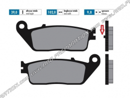 Pastillas de freno POLINI para scooter KYMCO X-CITING 400, X CITING 500