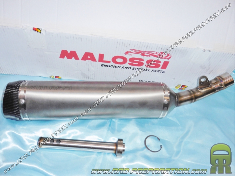 Silenciador de escape MALOSSI MHR REPLICA TITANIUM GP para moto YAMAHA R125 125cc 4T