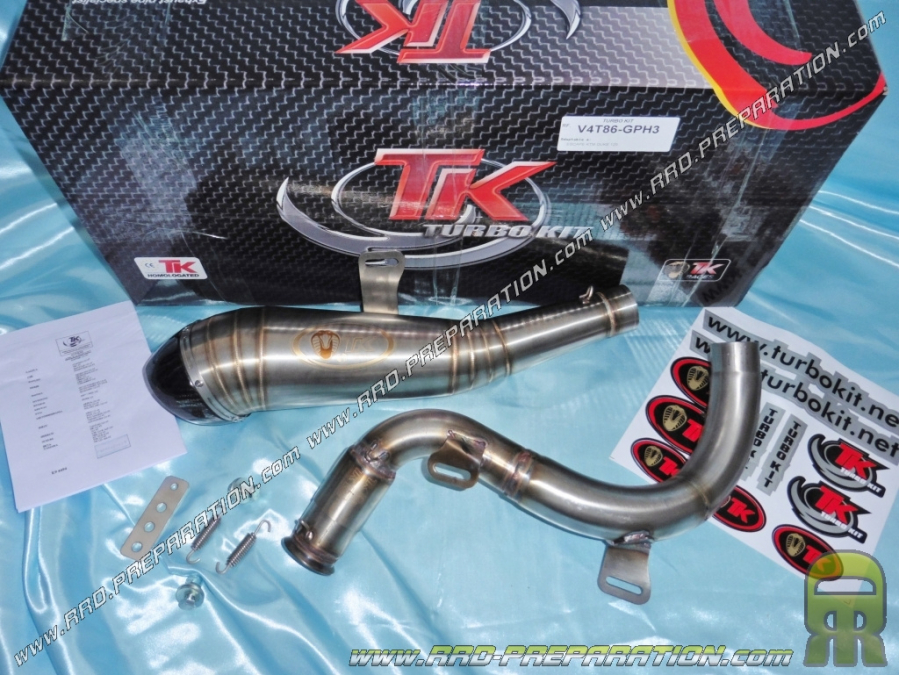 Pot d'échappement TURBOKIT TK GP H3 pour KTM DUKE 125 et 200cc 4T a partir de 2016