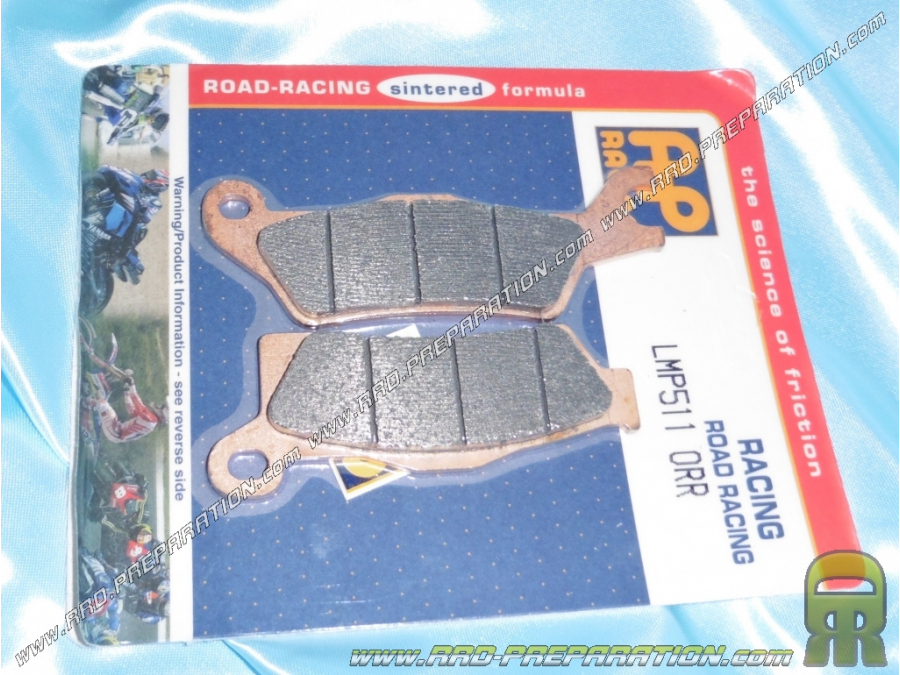 Plaquettes de frein AP RACING avant - arrière pour QUAD et BUGGY CAN-AM OUTLANDER, MAX, HO, EFI, RENEGADE... 450, 500...1000cc