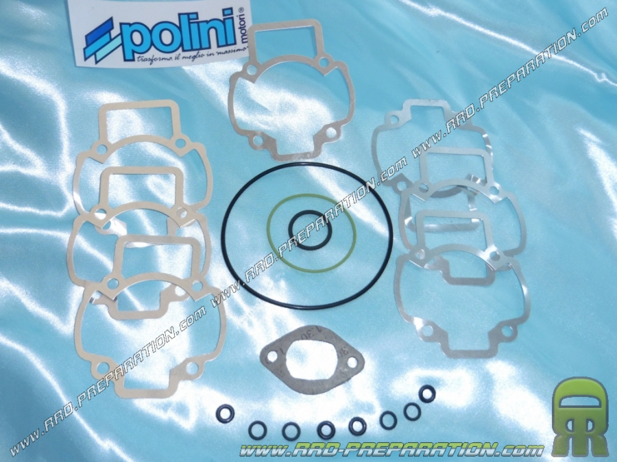 Pack joint haut moteur 70cc cylindre, piston Ø45,8mm POLINI alu pour moto POLINI X5, XP5, XP1,... Refroidissement liquide