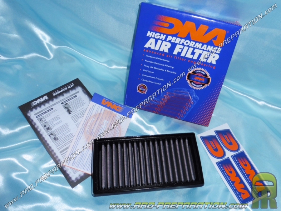 Filtro de aire DNA RACING para caja de aire original en moto KTM DUKE 690, DUKE 690 R desde 2012