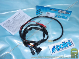 Câblage POLINI pour boitier CDI ECU POLINI maxi-scooter 4 temps PIAGGIO BERVERLY 350cc, FLY 125cc, VESPA 125 / 150 & 300cc... 