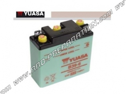 YUASA B39-6 6V 7.4Ah high performance battery for motorcycle, mécaboite, scooters