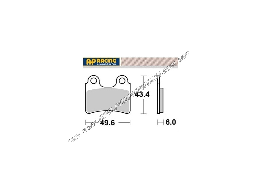 AP RACING rear brake pads for motorcycle AJP, BETA, GAS-GAS, MONTESA, SCORPA, SHE RC O