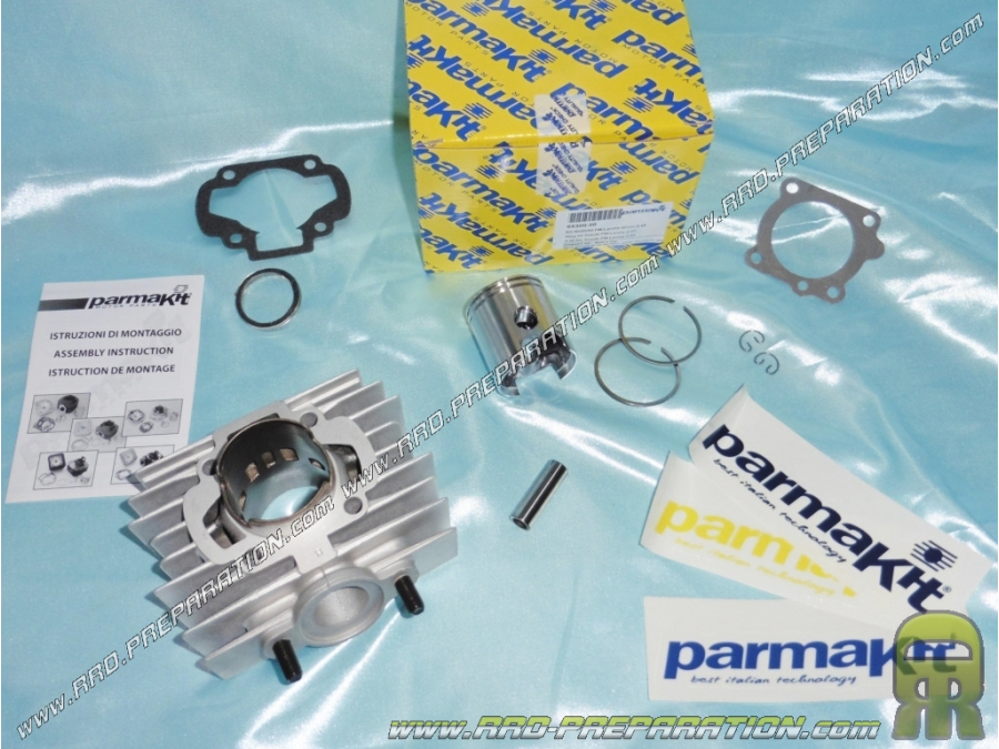 Cilindro / pistón sin culata 70cc Ø45mm PARMAKIT aluminio para moto SUZUKI FM 50 y LANDIE 50