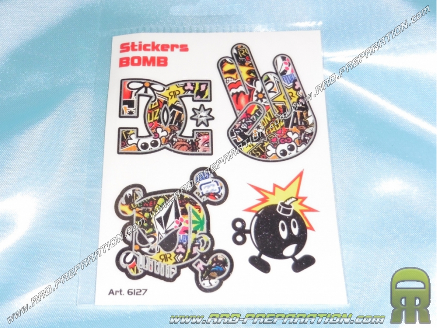 Autocollant STICKERS BOMB MIX 10cm x 12cm