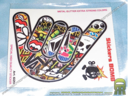 Autocollant STICKERS BOMB MAIN COOL 10cm x 12cm