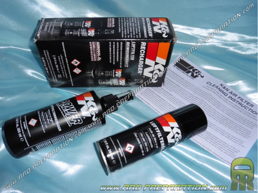 Kit de limpieza y lubricación de filtro de aire <span translate="no">K&N</span>