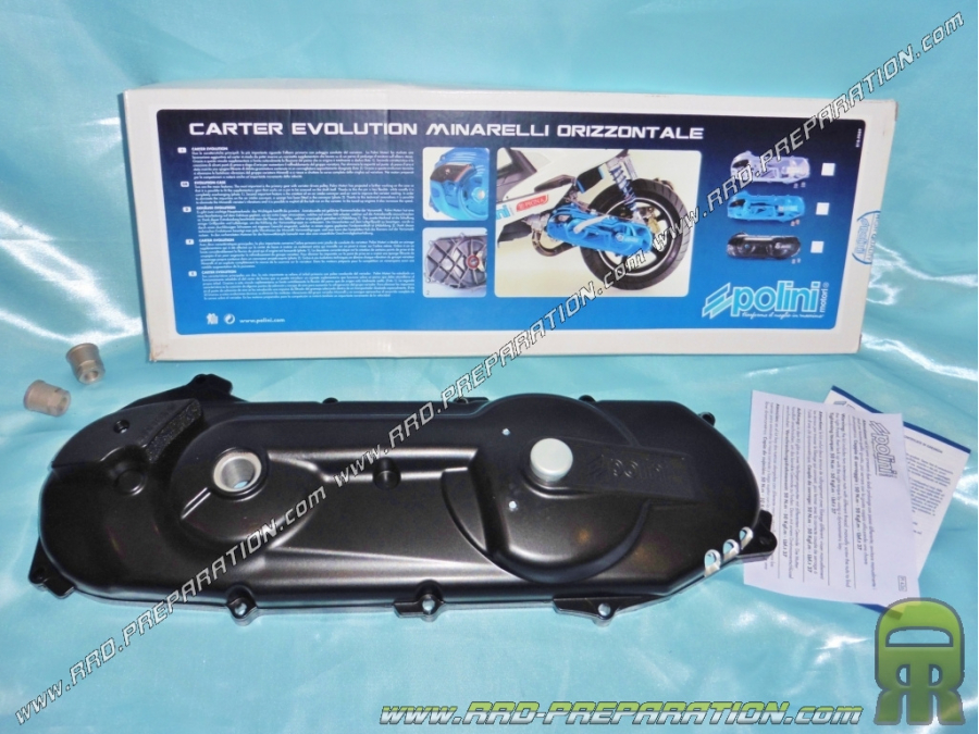 POLINI black variation casing for horizontal minarelli motor scooter (nitro, ovetto, aerox ...)