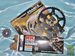 Kit chain FRANCE EQUIPMENT reinforced for motorcycle APRILIA DORSODURO 750 from 2007 to 2016 ... teeth with the choices