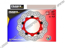 Disque de frein arrière wave Ø267mm FRANCE EQUIPEMENT couleur au choix pour maxi scooter YAMAHA T-MAX 500cc et 530cc