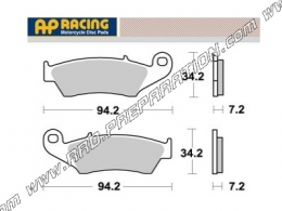 Pastillas de freno delanteras AP RACING para HONDA XLV TRANSLAP, AFRICA TWIN, YAMAHA WR y ZERO electric