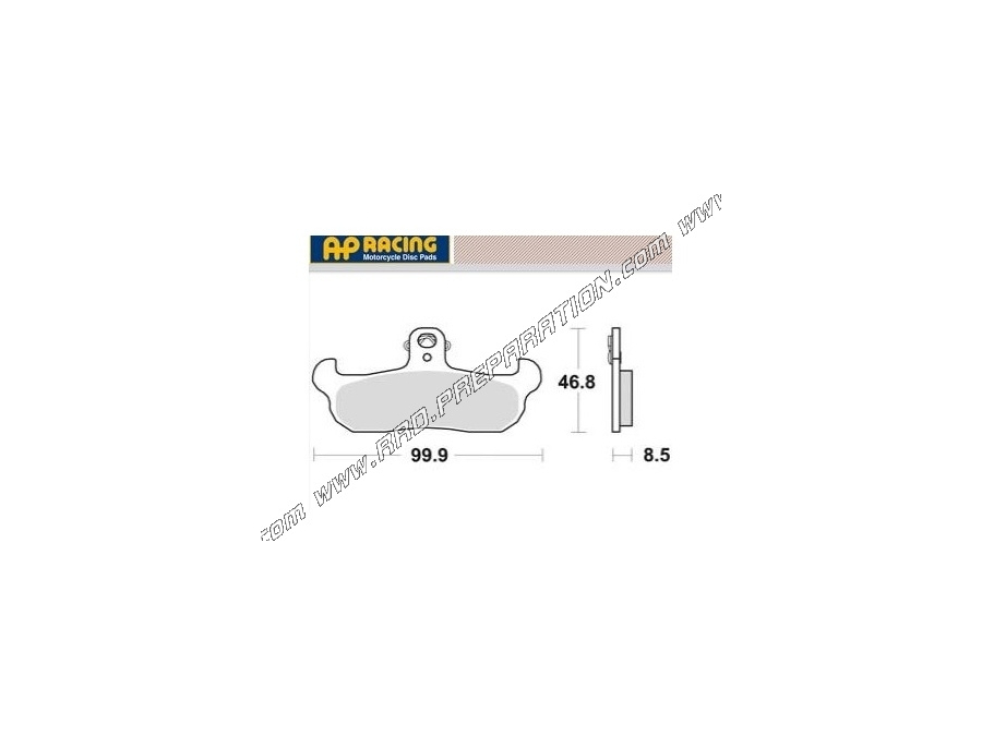 AP RACING front brake pads for APRILIA AF1, CAGIVA SUPE RC ITY, GILERA RC , MORINI DART, YAMAHA DT, ZANELLA TZ4